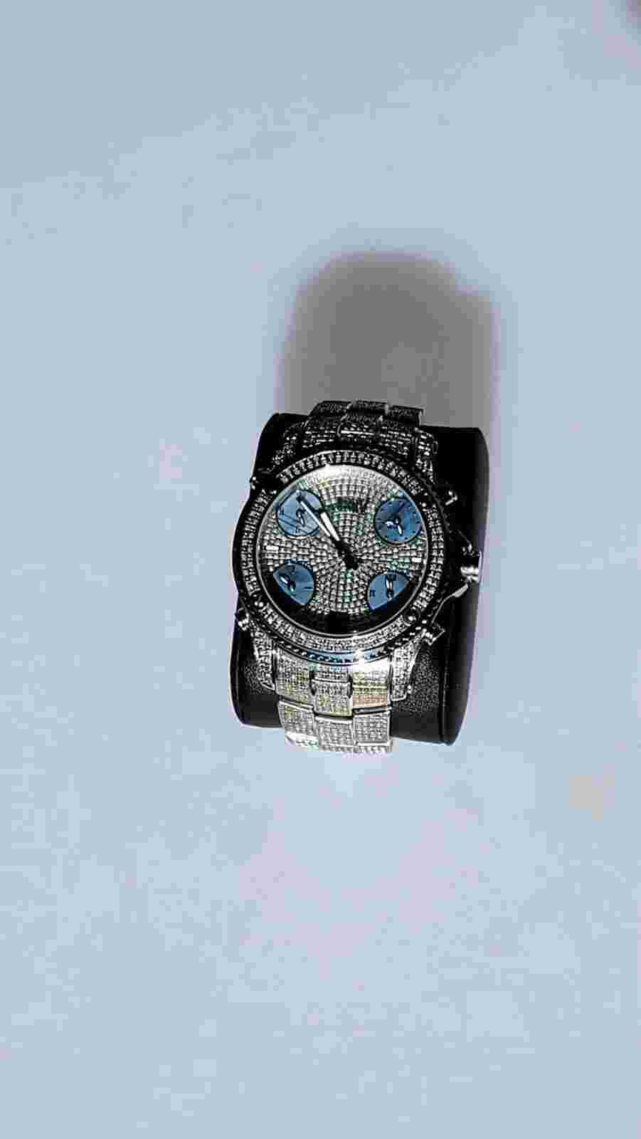 JBW Men's Luxury Jet Setter JB-6213 1.00 ctw Diamomd watch