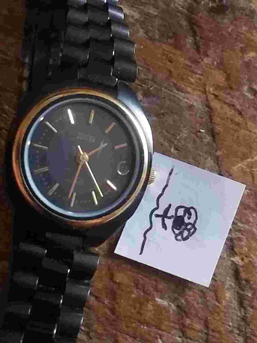 zeon small fit Ladies watch in good condition & running with a New battery