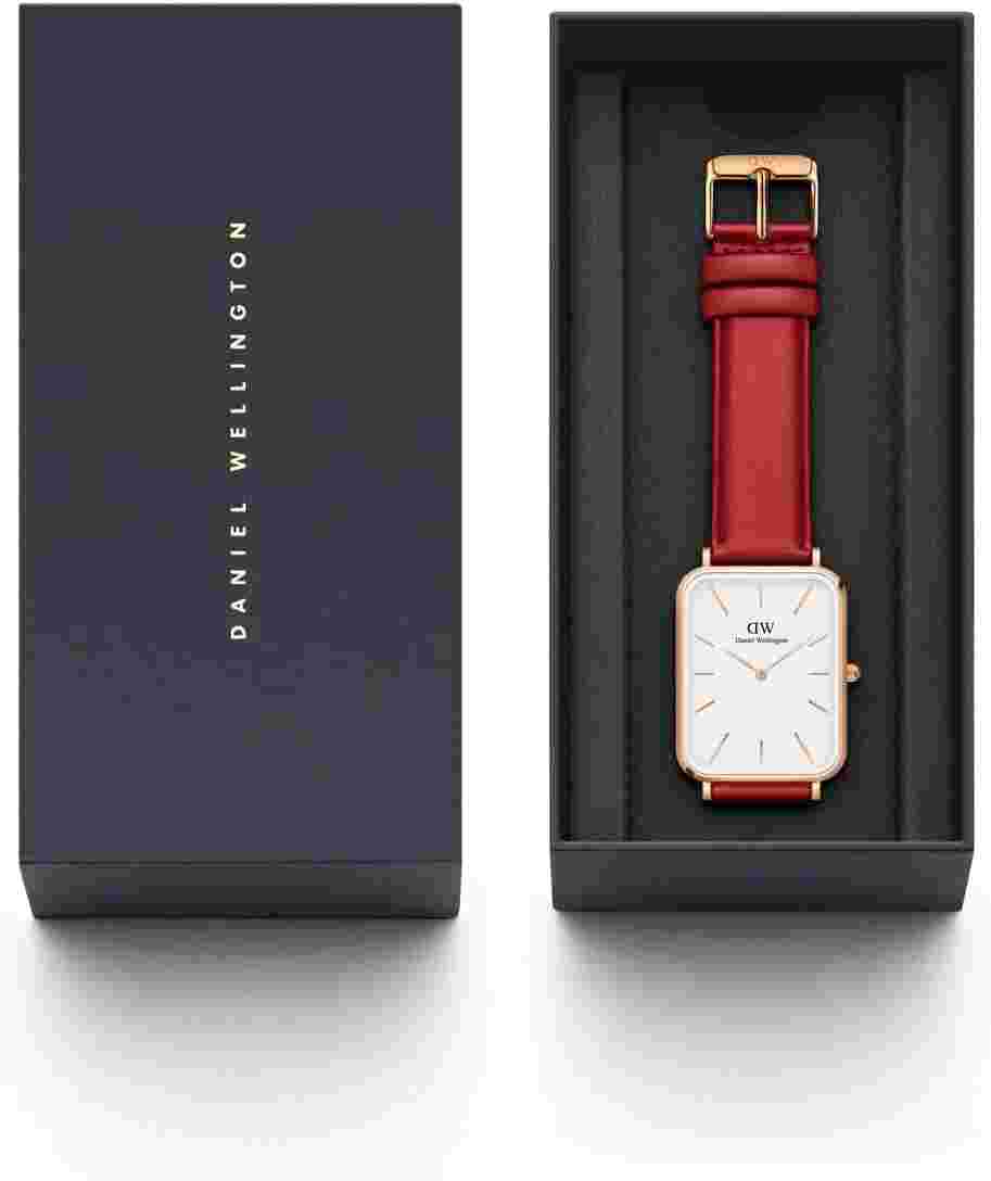 Daniel Wellington Watch Quadro Pressed Suffolk W 29x36,5 DW00100453 Men's Red