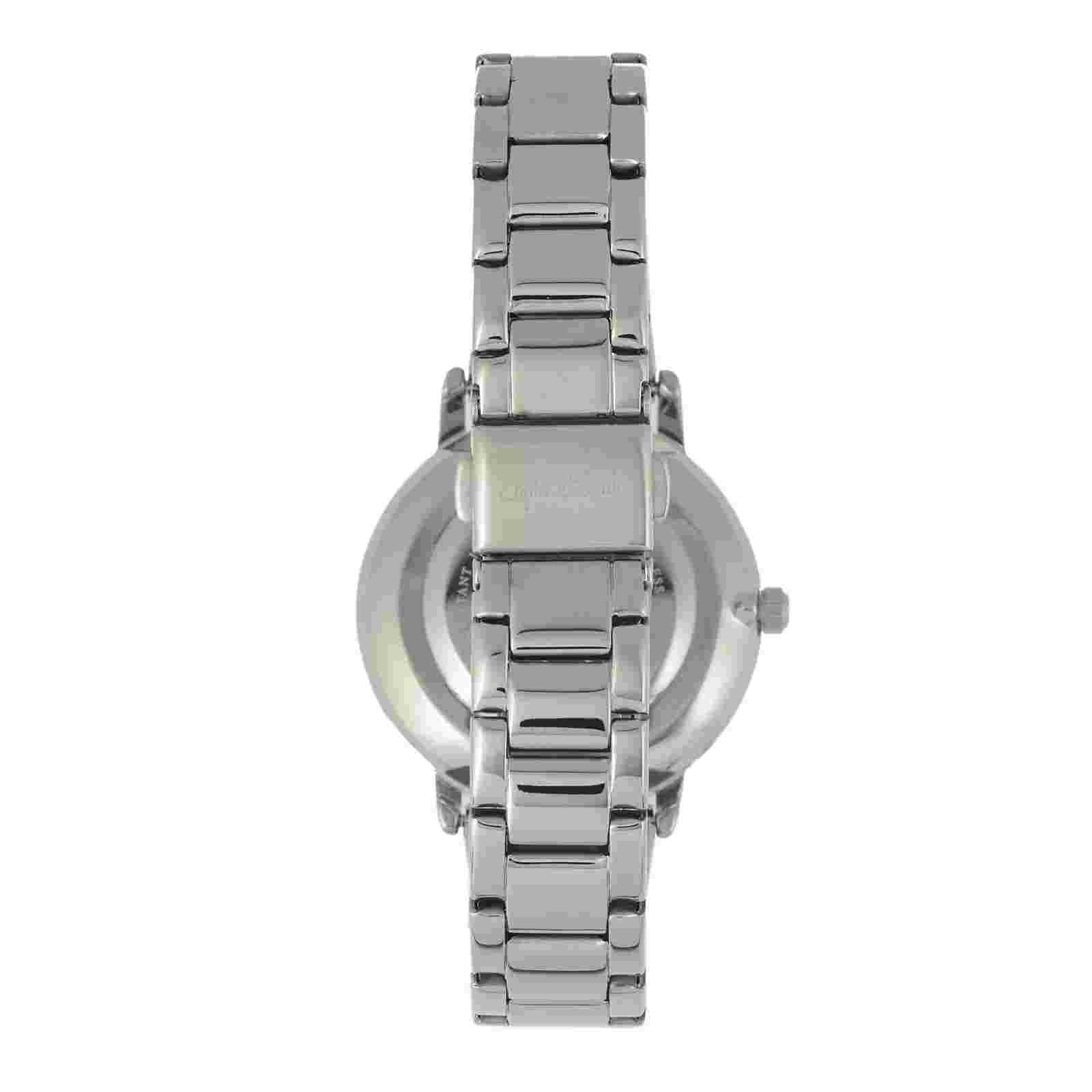 Sophie and Freda Breckenridge Black Dial Women's Silver Bracelet Watch SF4701