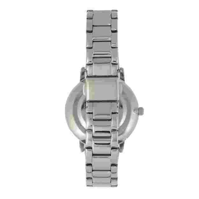 Sophie and Freda Breckenridge Black Dial Women's Silver Bracelet Watch SF4701