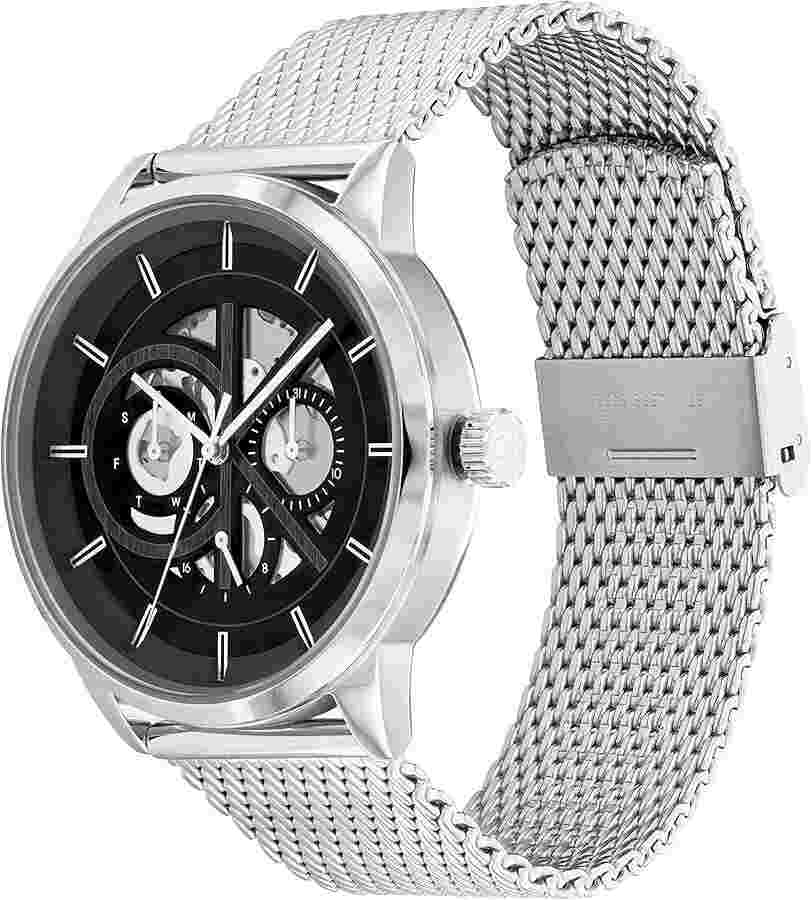 Mens Wristwatch CK CALVIN KLEIN MARQUEE 25200213 Multifunction Steel Mesh Black