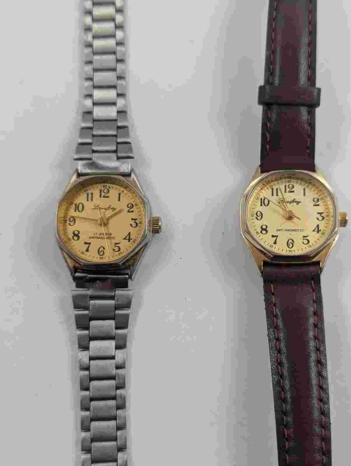 Set of 2 Louis Frey watches, mechanical