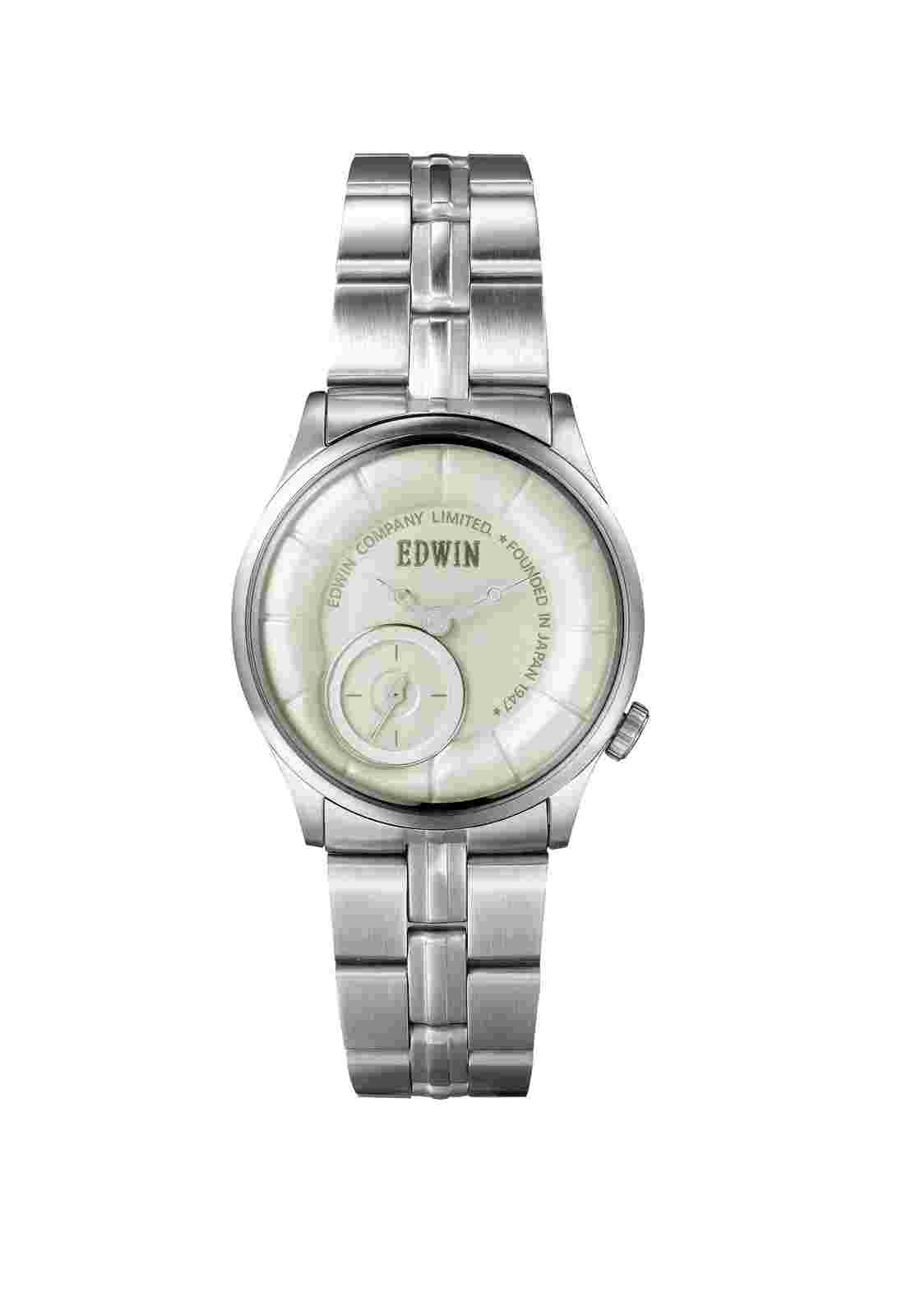 Edwin VINTAGED Women's 3 Hand Watch, Stainless Steel Case with Stainless Steel