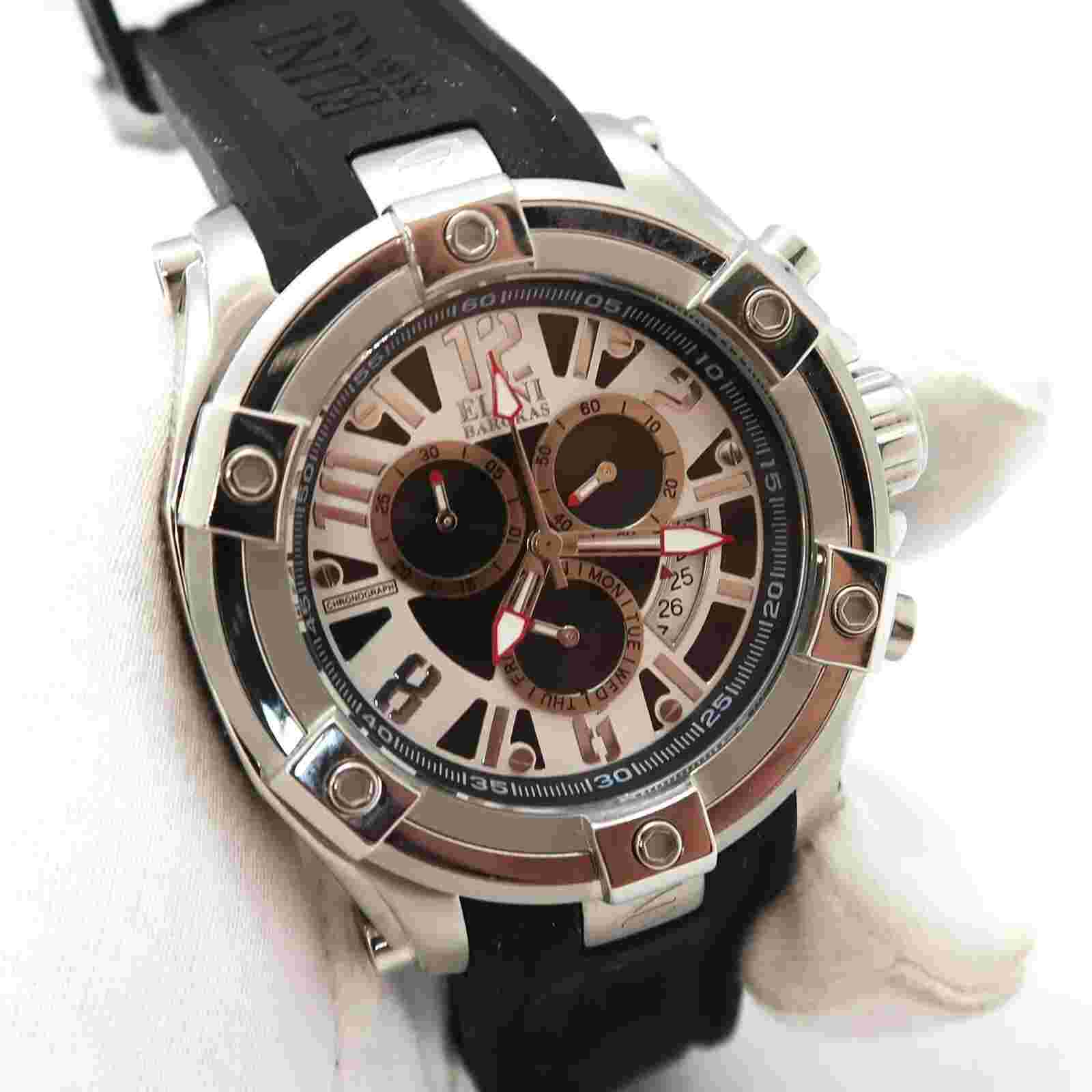 ELINI BAROKAS, 660ft "Gladiator" CHRONO No Box, BIG MENS DIVE WATCH,856