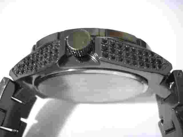 Black Metal Case & Band Techno King Men's Watch Item 3303