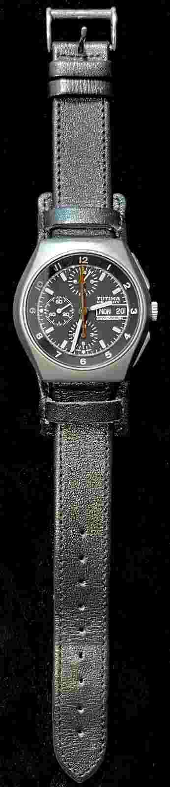 RARE TUTIMA  MILITARY DAY-DATE CHRONOGRAPH FOR THE GERMAN BUNDESWEHR - AUTOMATIC