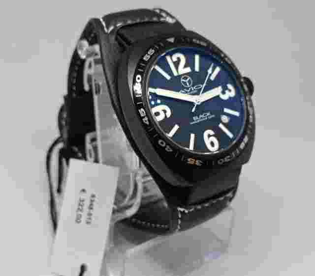 Men's Watch Avio Milano Black Avio 40Mm, Bund Strap, Made In Italy, Numbered