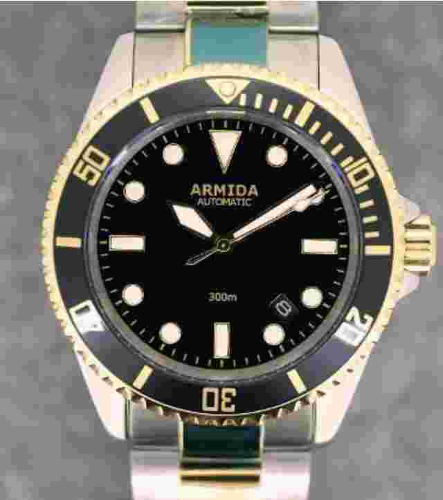 Armida A2 Dive Watch Two Tone Shipped from USA