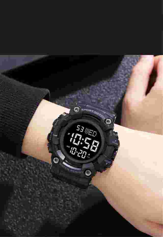 SKMEI Watches Men Brand Outdoor Digital Watch LED Alarm Stopwatch Boy Wristwatch