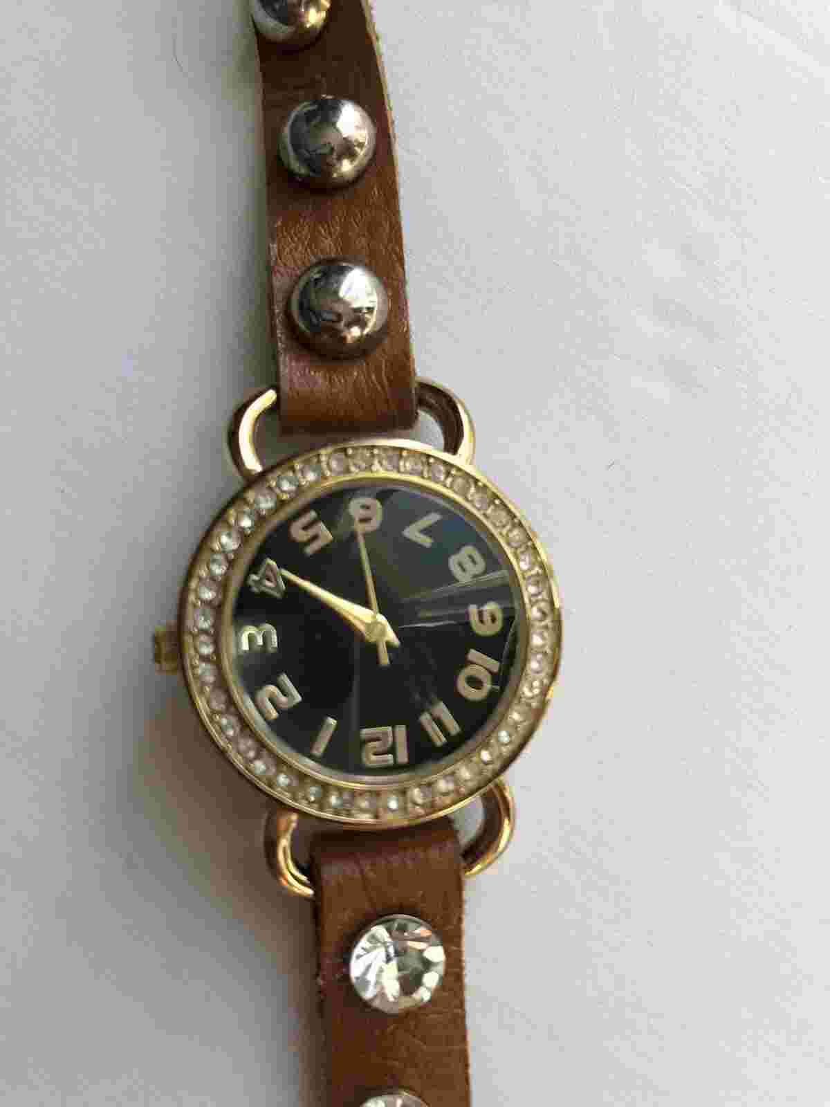Women’s Bijou Brigitte Watch Quartz Japan Movement Stainless Steel Back Untested