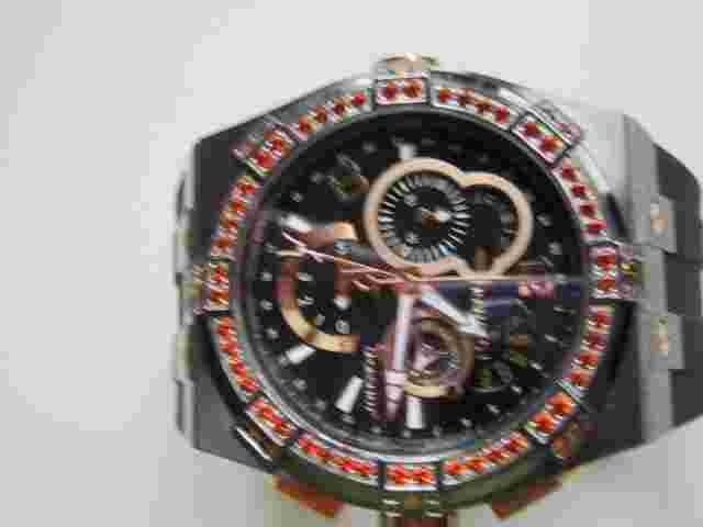 Renato Sporgenza Swiss Quartz Chronograph w/orange Topaz Ltd. Edition  10/35