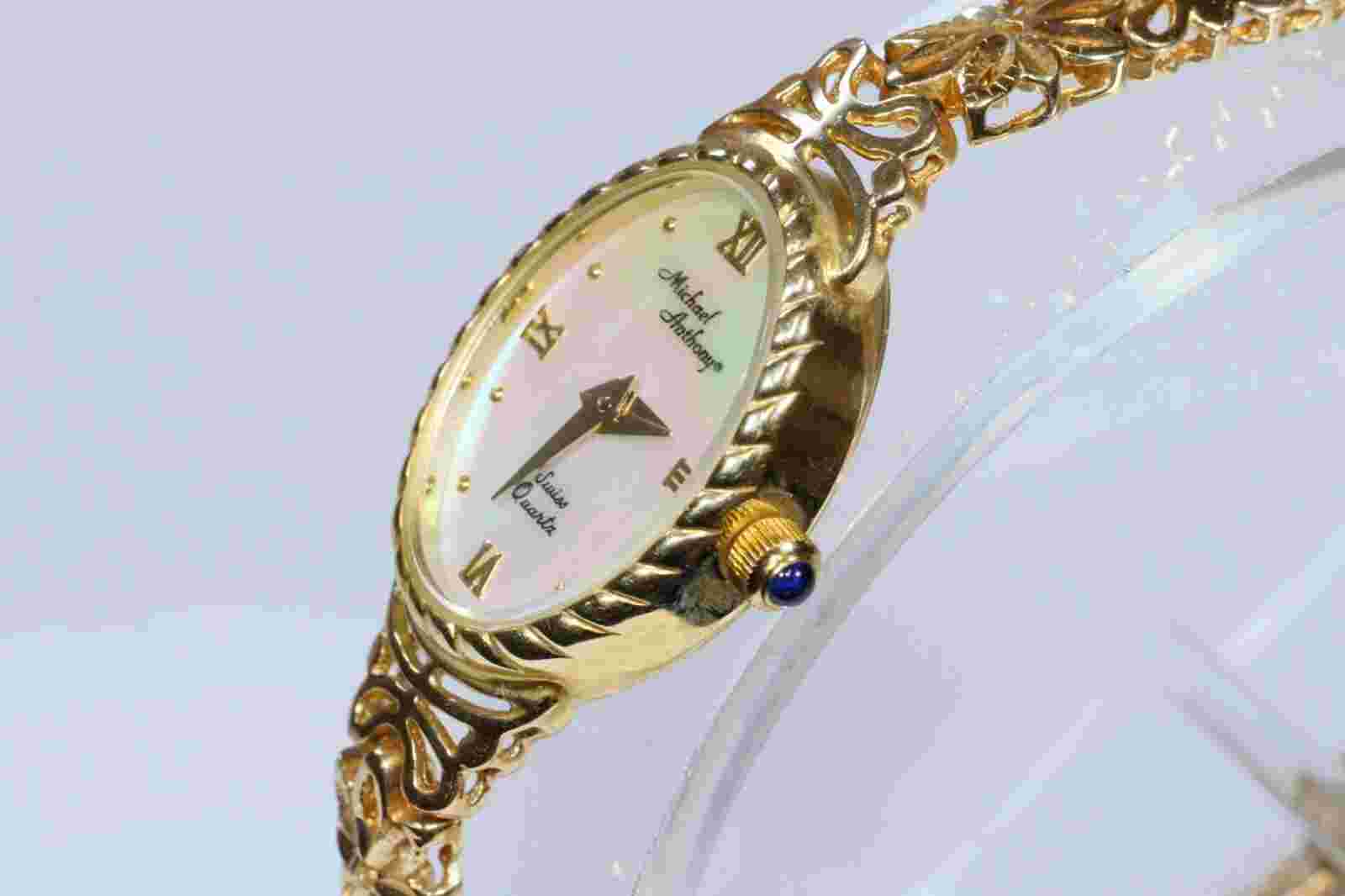 Michael Anthony Swiss Quartz 14K Watch