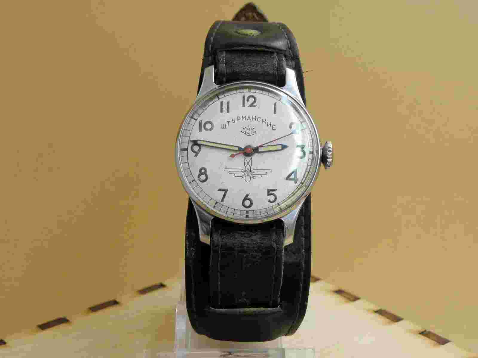 Origin Early Shturmanskie Gagarin Soviet USSR watch type-1 15 jew 1Q-1950 Stop-S