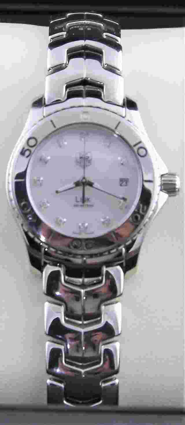 TAG Heuer Link White Mother of Pearl Women's Watch - WJ1319.BA0572