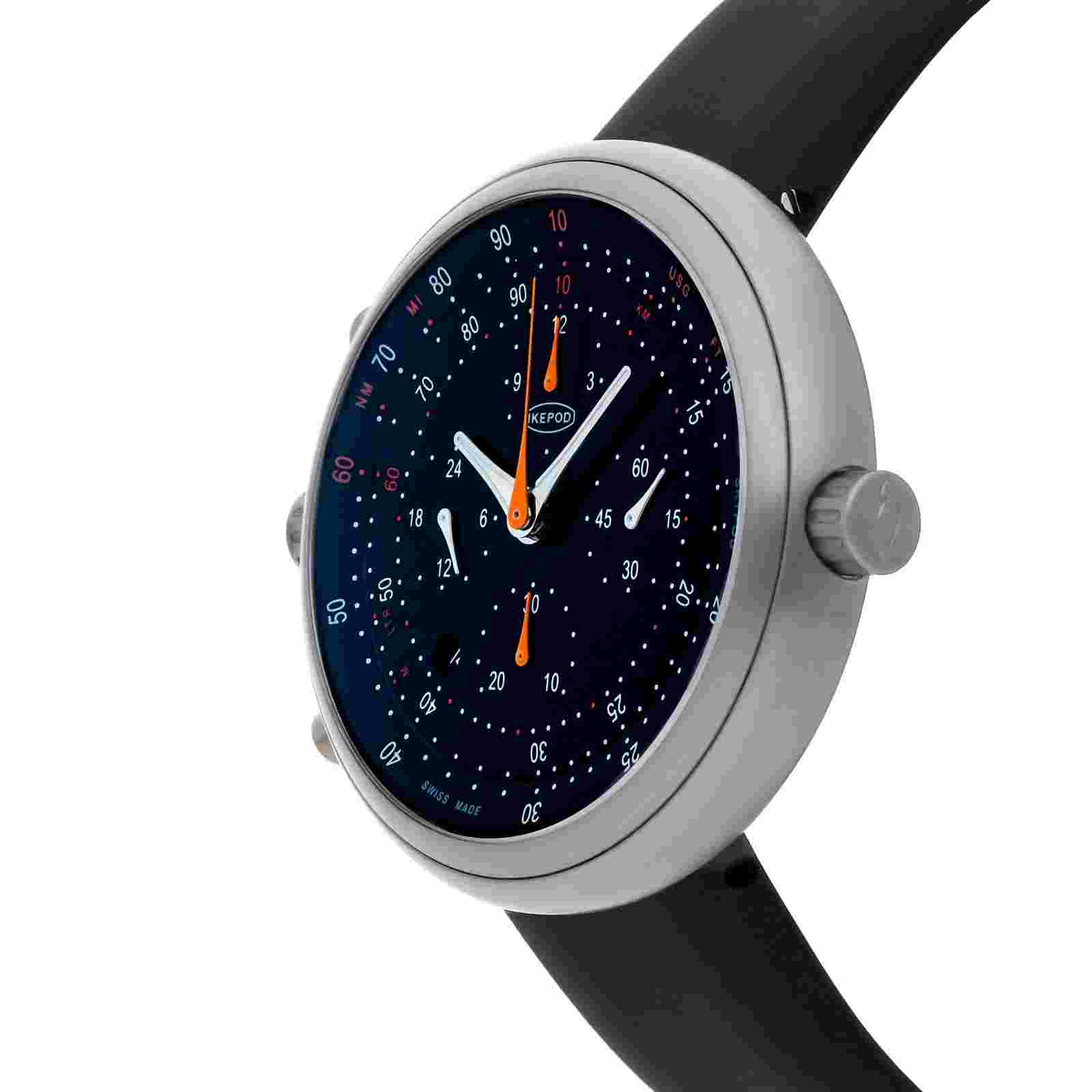 Ikepod Skypod SK02 Marten Automatic Titanium Mens Strap Watch SK02-RP-LB