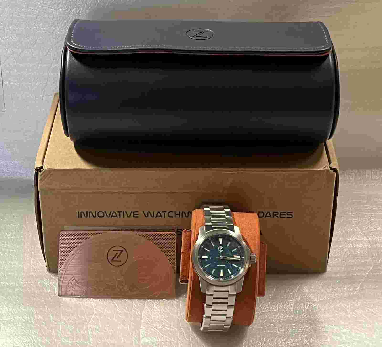 Brand New Zelos AURORA FIELD 38mm TI CRYSTALLISED TI LIMITED EDITION Watch