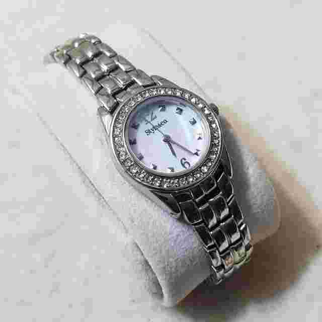 Style & Co Analog Quartz watch Stainless Steel Silver Band....NEW BATTERY