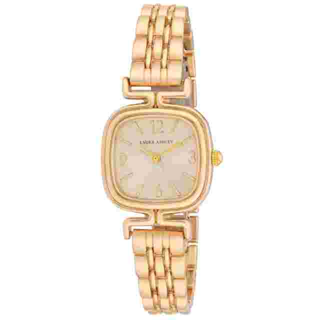 Laura Ashley Women's 25mm Rounded Square Link Bracelet Watch (LA2106)