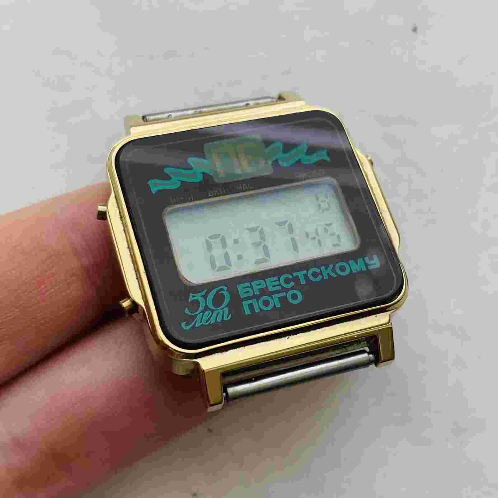 RARE Electronika 50 Years Belarus USSR Watch Soviet Vintage Electronica Old LCD