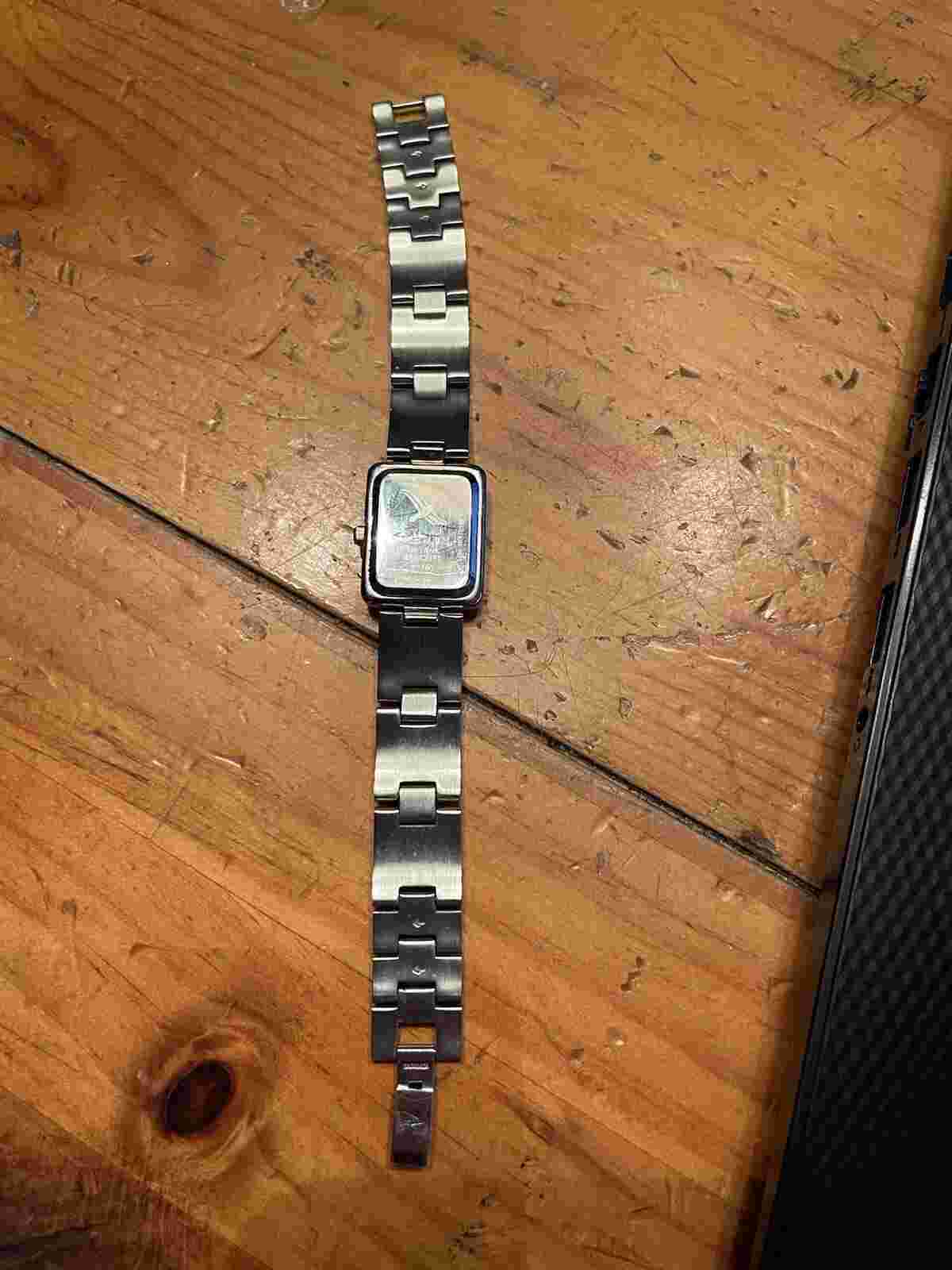 Eddie Bauer SM Tank Bracelet #3780 Watch Stainless Steel Caseback #42102