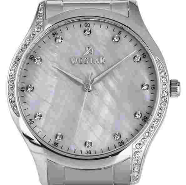 Westar Zing White Mother Of Pearl Dial Fashion Quartz Women's Watch 00127STN111