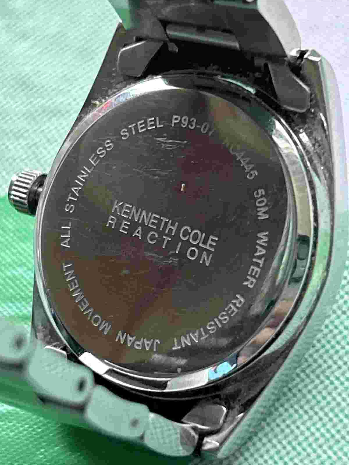 Kenneth Cole Reaction 50M Silver Tone Women’s Quartz Watch