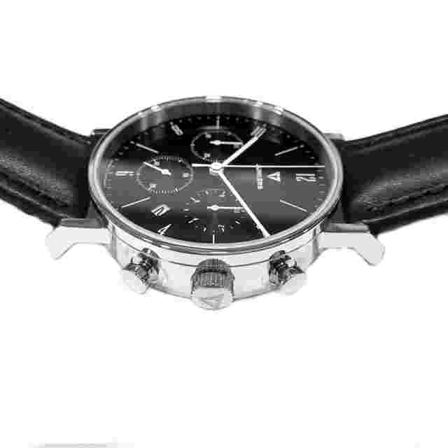 Junkers Men's Watch Dessau 9.19.01.02 Chronograph Leather Strap, Sapphire Glass