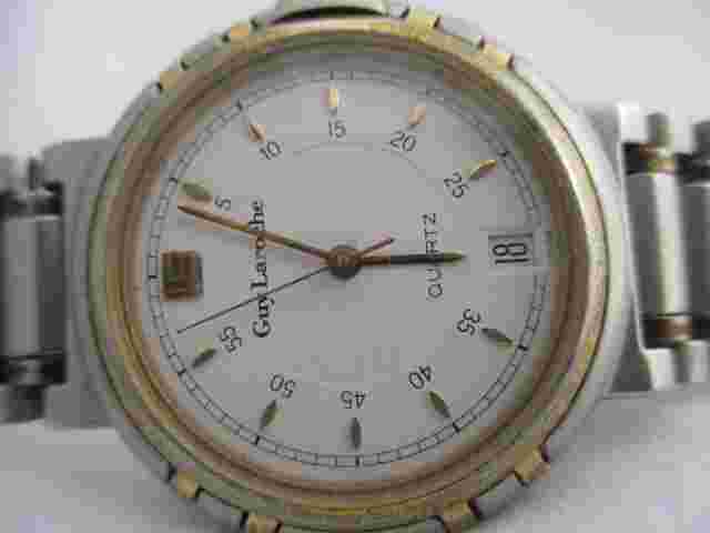 Guy Laroche Analog Watch Gold & Silver Tone Stainless Steel Date Indicator