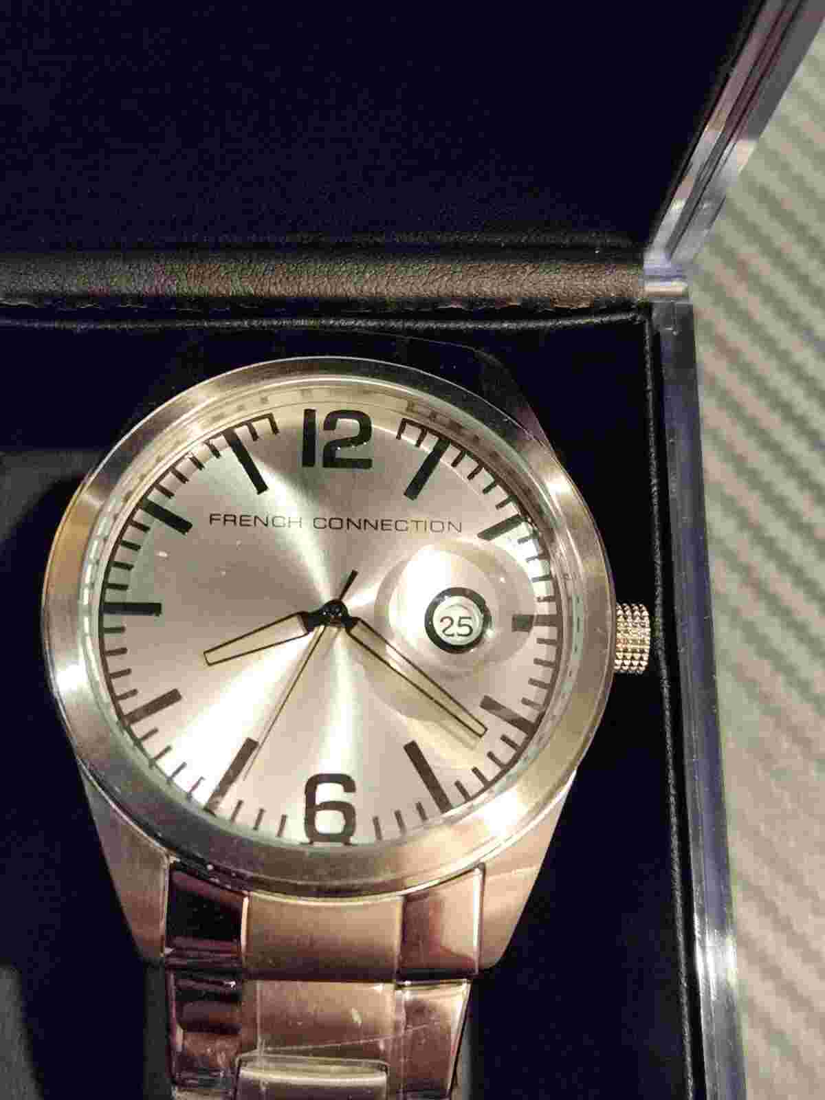 BNIB French Connection Mens Large Face Quartz Date Watch - FC1069. New🔋. Unworn