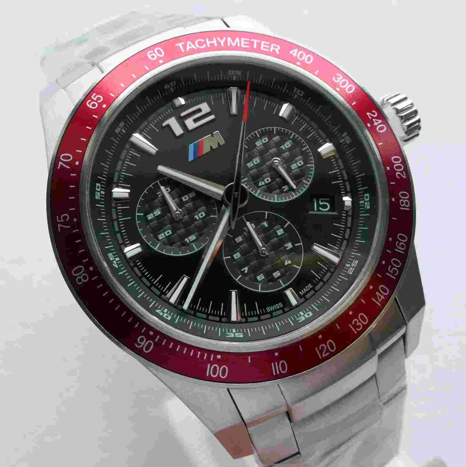 BMW Motorsport M4 M5 M6 M Power Racing GTR Car Accessory Swiss Chronograph Watch