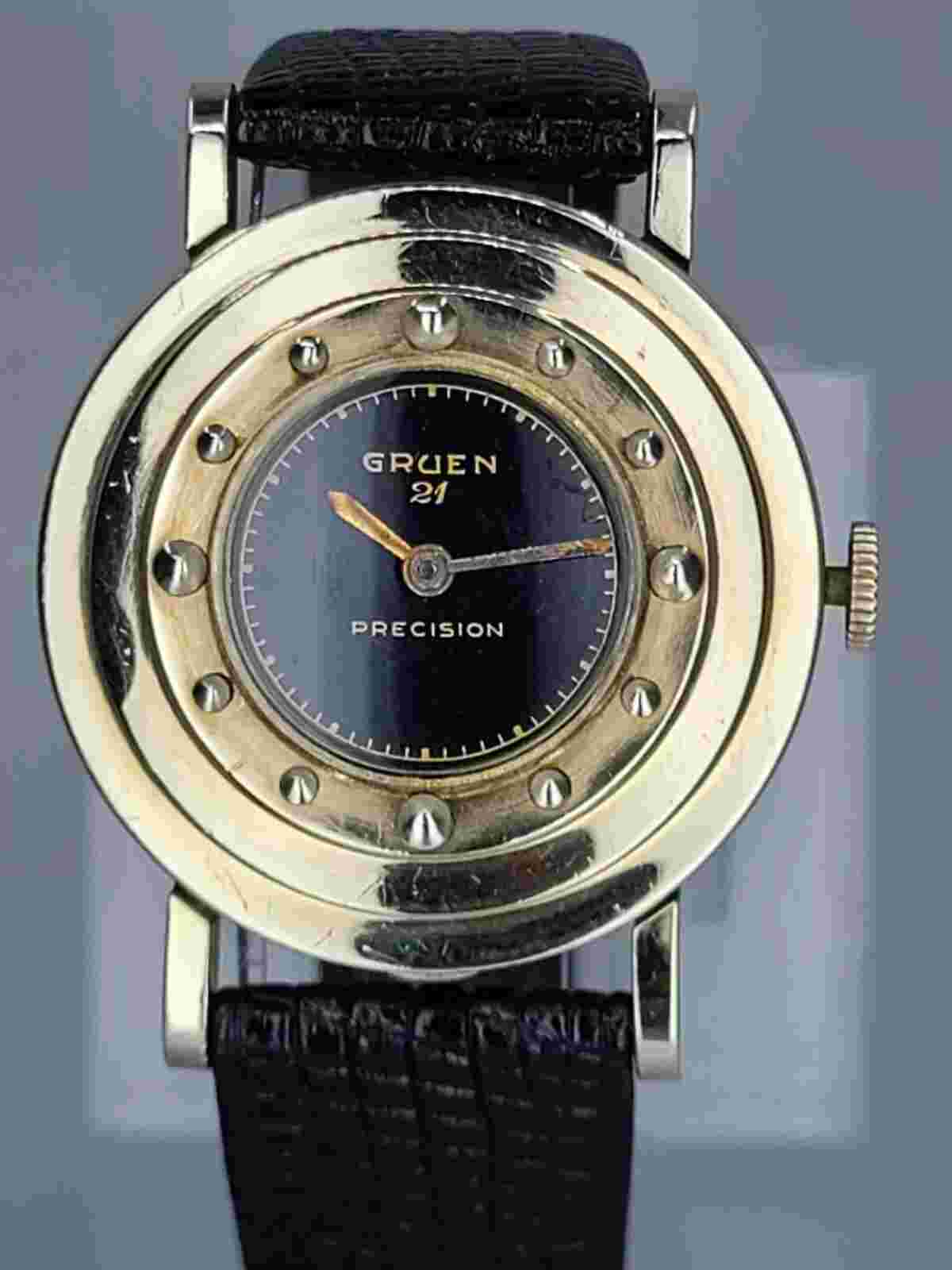 RARE Vintage Mens 1950 "Gruen 21" cal. 335 21 Jewel Serviced Stunning USA Made
