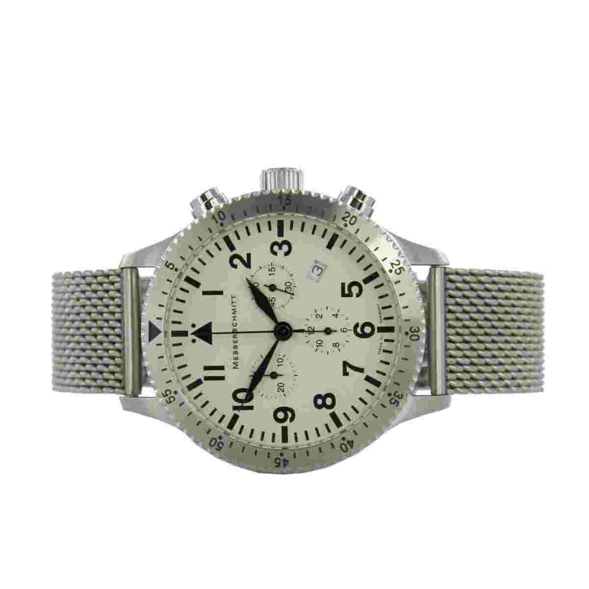 Aristo Men's Messerschmitt Watch Chronograph Aviator watch ME-5030MBEIGE