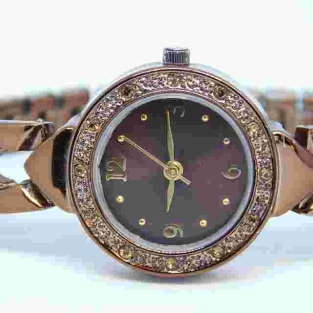 allude FMDAL406 Bronze Tone Quartz Analog Women's Watch Sz. 6 1/4" Battery