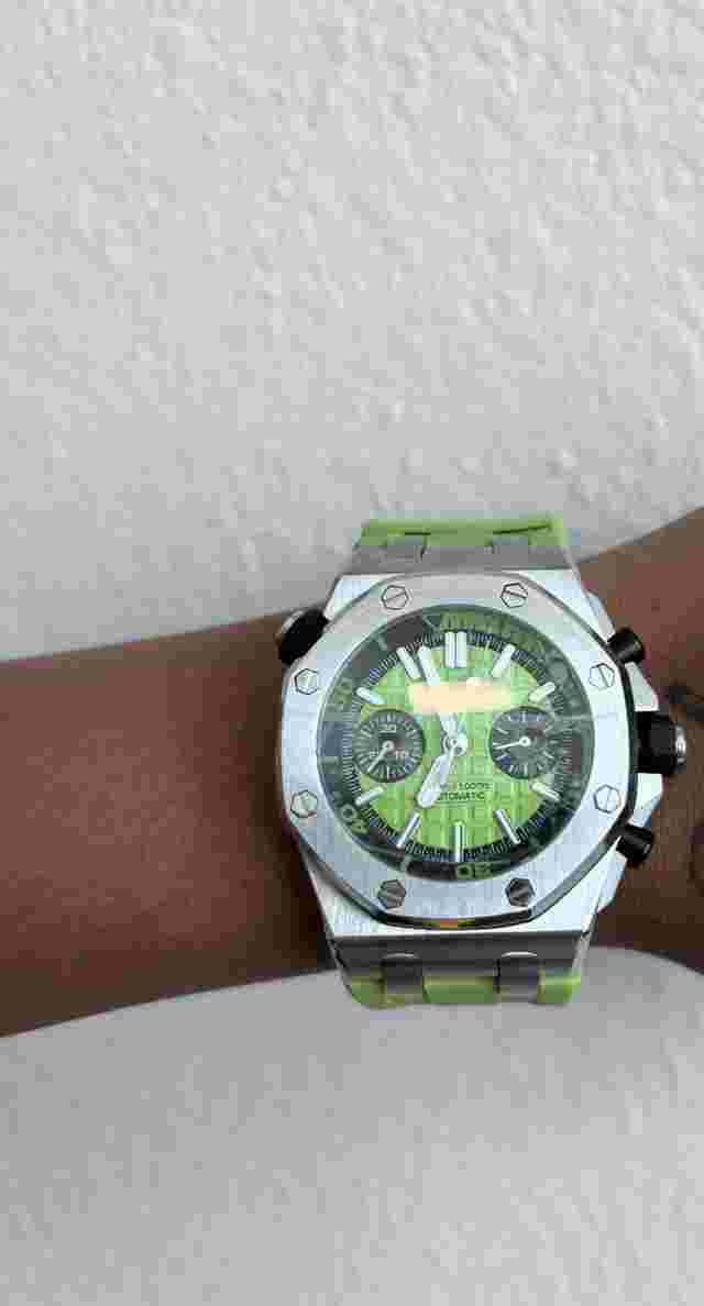 luxury watch olive green