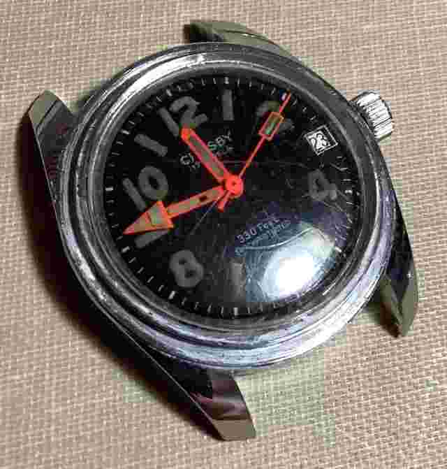 CROSBY 17 Jewels 330’ Shock Protected Divers Wristwatch~Vintage~SALE!