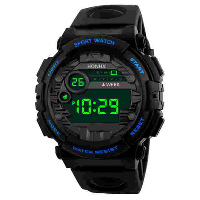 Mens Watches Black Military Style Army Walking Sport Digital Watch Waterproof2