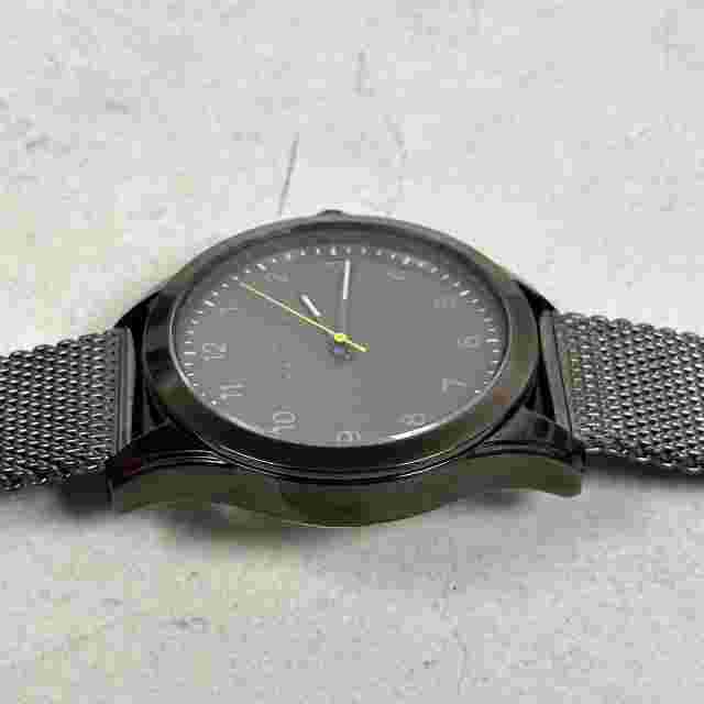Joseph Abboud Watch Mens 43mm Round Gray Mesh Band Quartz Classic New Battery