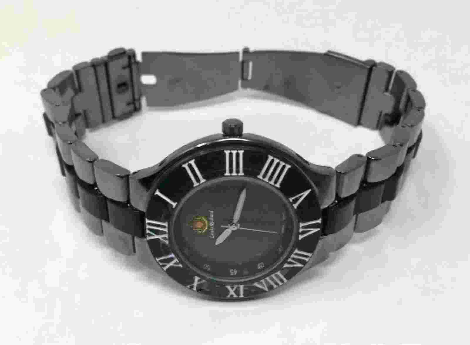 NEW Louis Richard 9228 Womens Rivoli Collection Watch Brushed Black Casual Watch