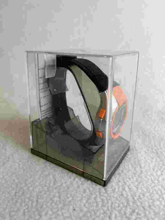 Digital LCD Multifunctional Watch, 51mm Orange/Black Resin New in Box Never Used