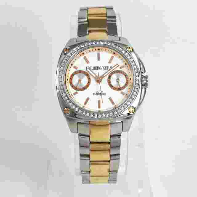 Dyrberg/Kern Silver Gold Stainless Steel Bracelet Quartz Women's Wrist Watch