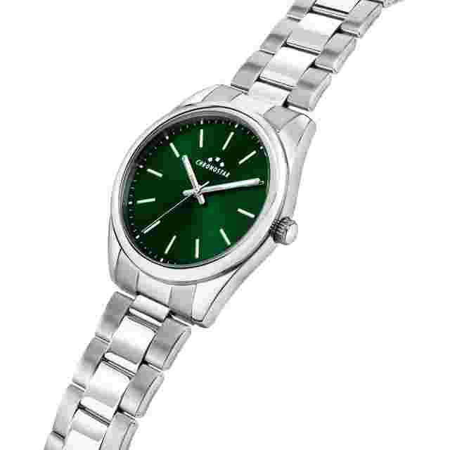 Chronostar Men's Timeless Watch Steel / Green R3753316005
