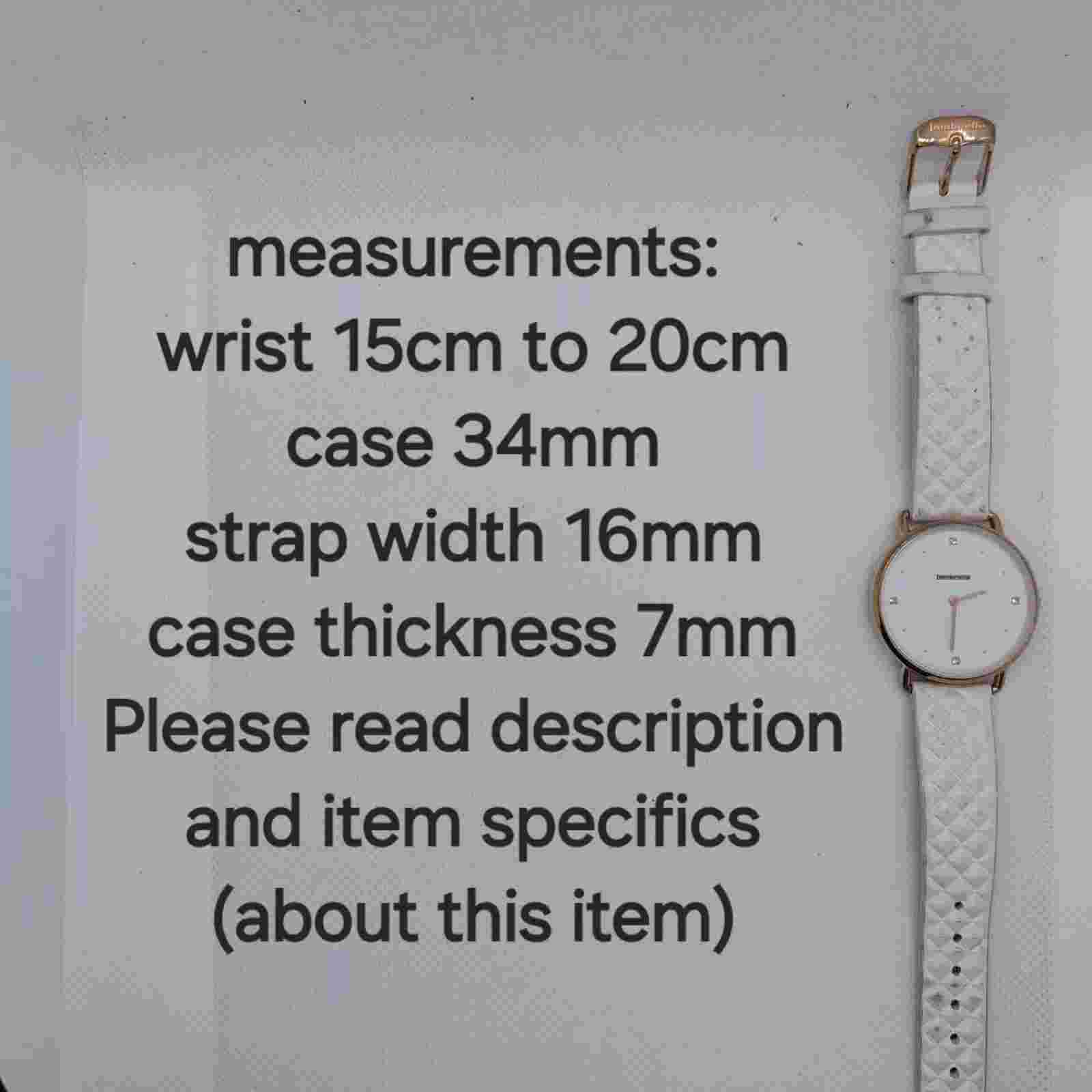 Lambretta Ladies Watch Giulia 34 Rose Gold Tone White Leather Quilted Strap