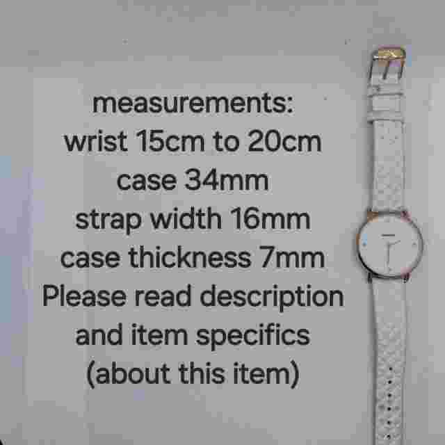 Lambretta Ladies Watch Giulia 34 Rose Gold Tone White Leather Quilted Strap