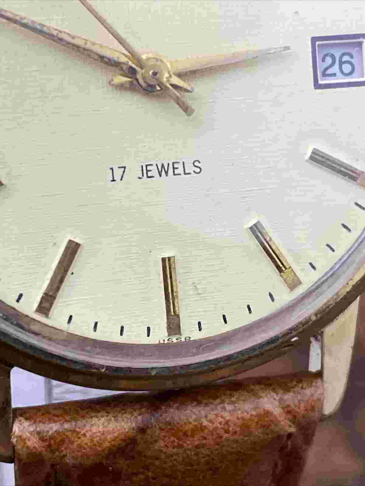 SECONDA POLJOT 2614.2H Vintage Soviet Mechanical Wristwatch 17 jewels USSR #2816