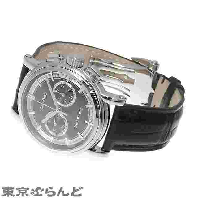 PAUL PICOT New Technicam 3813.SG Men’s Used Watch Chronograph Gray SS With box