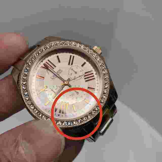 Catherine Malandrino Womens Watch Rose Gold Pink Face AS-IS NEEDS BATTERY - READ