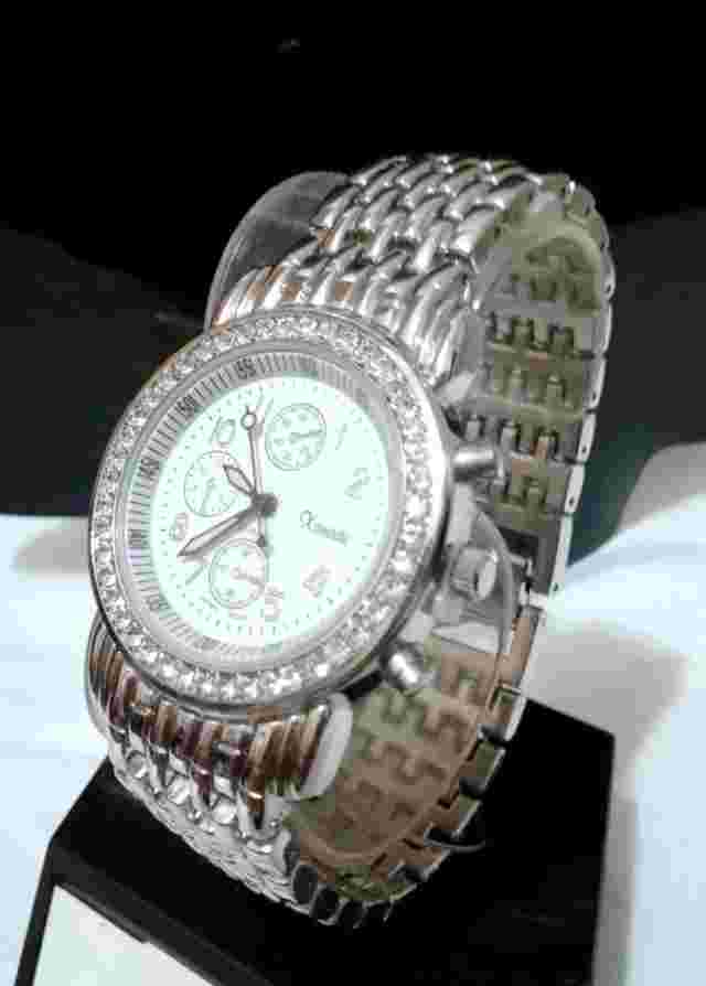 Silver Crystal Rhinestone Xanadu Watch Bracelet link Band Watch Dress Simple NEW