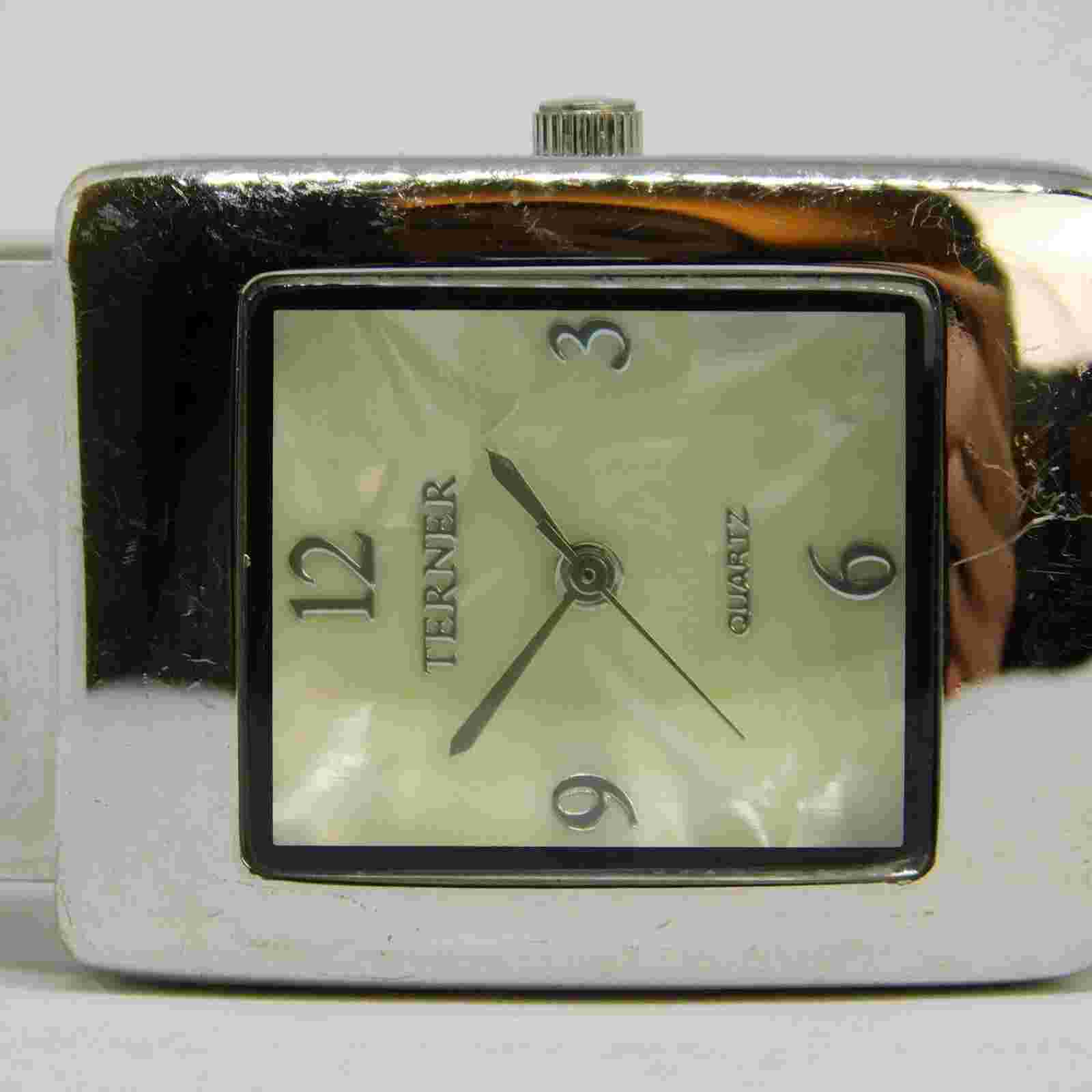 TERNER ZS-C025B Enameled Quartz Analog Women's Watch Sz. 6" New Battery