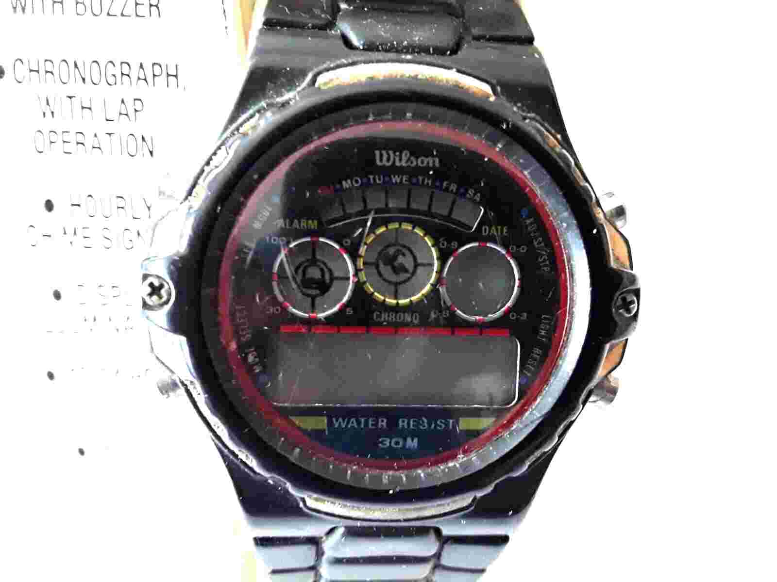 Vintage Wilson Sports Watch LWL-085L 1980's - 1990's